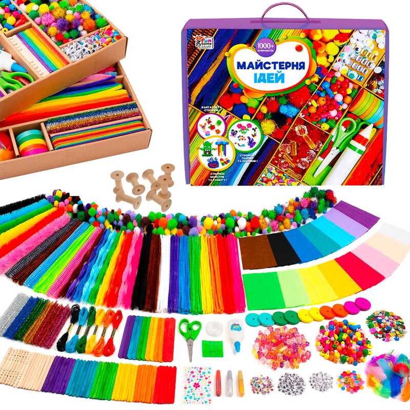 гр Майстерня ідей 17912 (8) “4FUN Game Club“, 1000+ елементів, в коробці