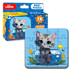 гр Максі-пазл “Котик 1“ МЕ 5032-02 (12) “Ludum“, 16 елементів, в коробці