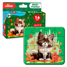 гр Максі-пазл “Котик 3“ МЕ 5032-04 (12) “Ludum“, 16 елементів, в коробці