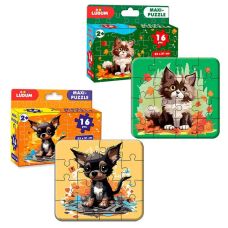 гр Максі-пазл “Котик3+Собачка“ ME5032-08 (60) “Ludum“, 2 пазли по 16 елементів, в коробці