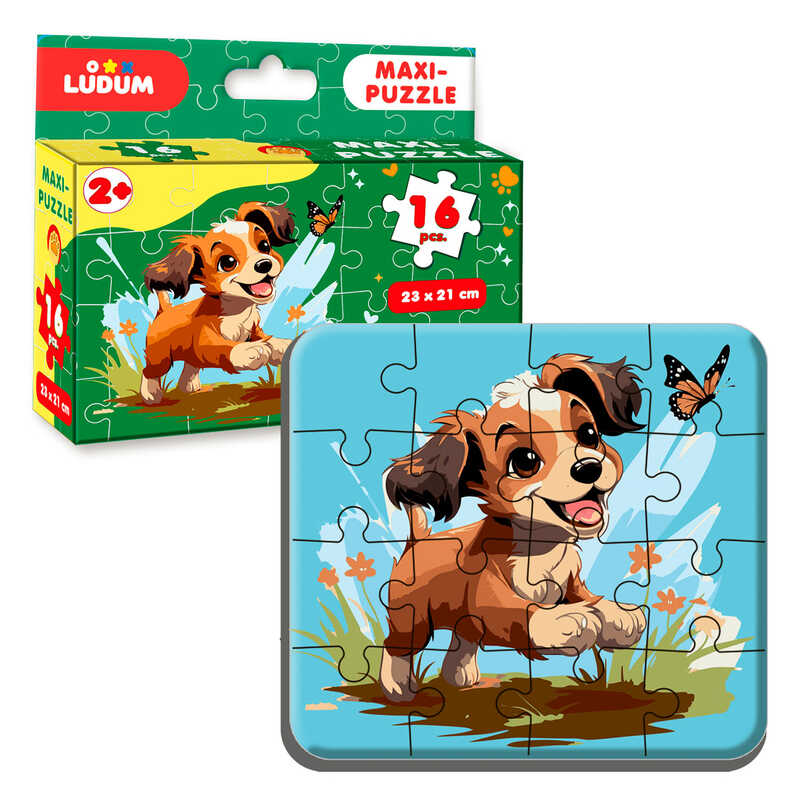 гр Максі-пазл “Песик 1“ МЕ 5032-06 (12) “Ludum“, 16 елементів, в коробці