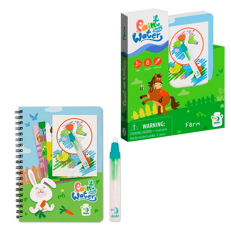 гр Малюй водою “Ферма“ 300311 (150) “DoDo“, 8 сторінок, маркер, в коробці