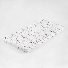 гр Матрац КП AnMar зірки рожево-сірі на білому фоні 207137 (1)