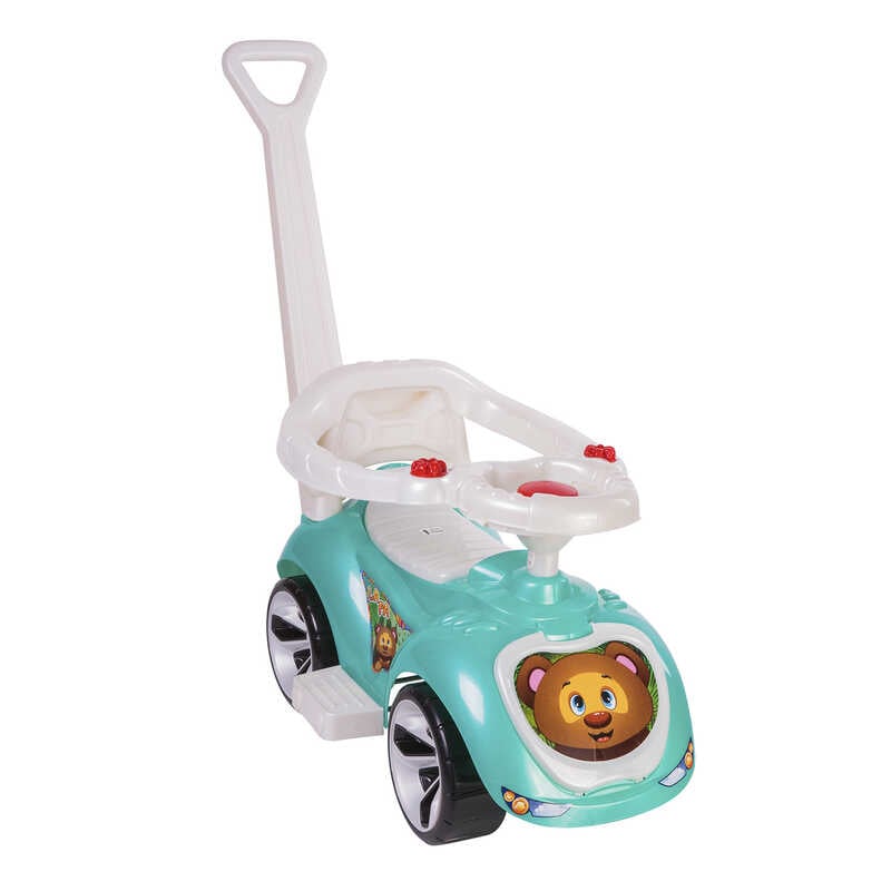 гр Машина “ЛАПКА“ 809 (1) “ORION“ колір бірюзовий, з батьківською ручкою і бампером