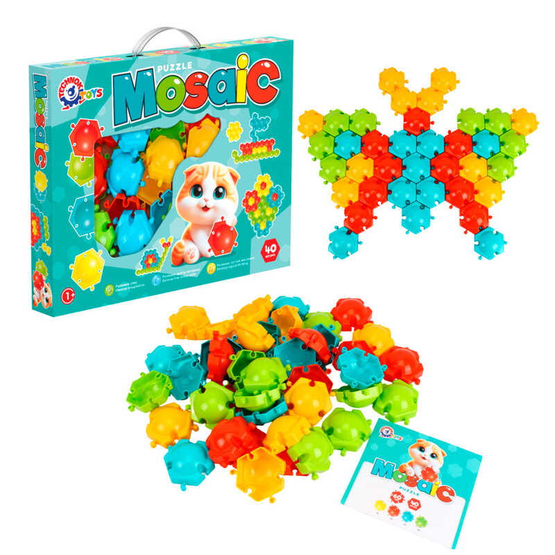 гр Мозаїка - пазли 1928 (8) “Technok Toys“, 40 елементів, в коробці
