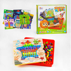 гр Мозаїка 24749 (12/2) “4FUN Game Club“, 180 елементів, 12 картинок-шаблонів, у коробці