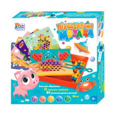 гр Мозаїка 67941 (12/2) “4FUN Game Club“, 84 елементи, 12 картинок-шаблонів, щипці, у коробці