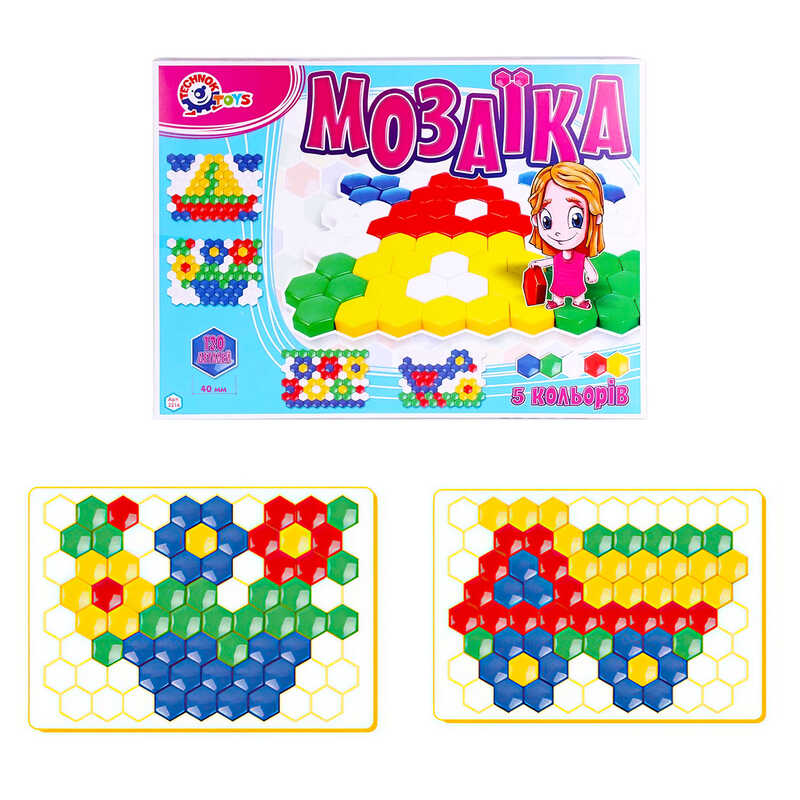 гр Мозаїка №2 2216 (10) 120 ел,“Technok Toys“ гр Мозаїка №2 2216 (10) 120 ел,“Technok Toys“