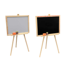 гр Мольберт 020 + НОГИ (10) тринога дерево не магнітний / Дошка ш40*в55см, Підставка ш55*в110см/ матеріал/сосна “Мася“