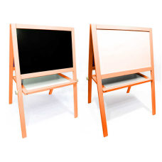 гр Мольберт вел. (1) магнітний, помаранчевий, 15372 “Ігруша“/ дошка ш60 * в40см, підставка ш100 * в65см / одна сторона