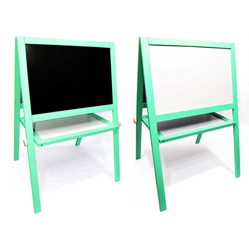 гр Мольберт вел. (1) магнітний, салатовий, 08768 “Ігруша“ / дошка ш60 * в40см, підставка ш100 * в65см / одна сторін