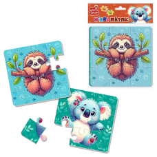 гр М’які пазли  “Лінивець та коала“ VT1102-40 укр (24) “Vladi Toys“, 2 пазли, 9 і 16 елементів, у пакеті