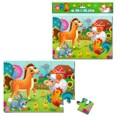 гр М’які пазли А4 “Ферма“ на 24 елементи VT1102-31 (50) “Vladi Toys“, в пакеті