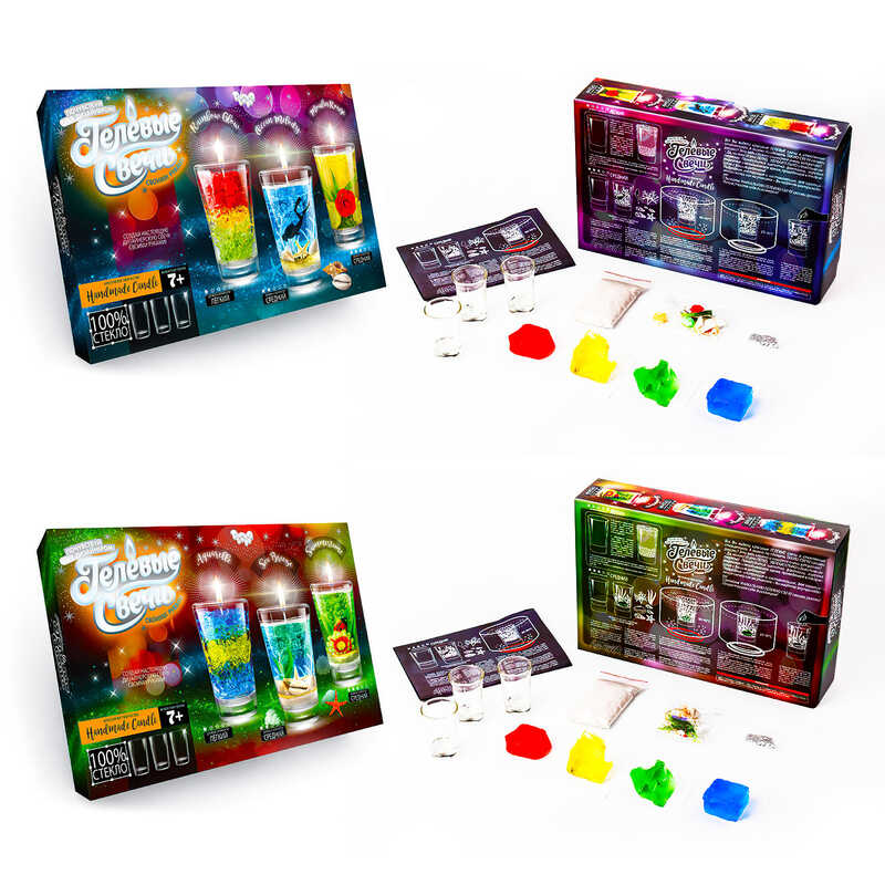 гр Набір “Гелеві свічки“ GS-02-01, GS-02-02 (4) “Danko Toys“, у коробці