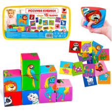гр Набір MC 090501-06 кубиків “Розумні кубики“ (8) “Масік“, в сумці