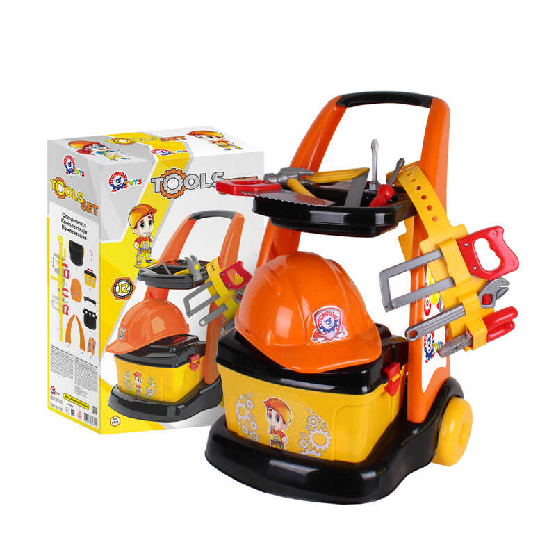 гр Набір інструментів 6511 (3) “Technok Toys“ 11 предметів, валіза, каска, в коробці
