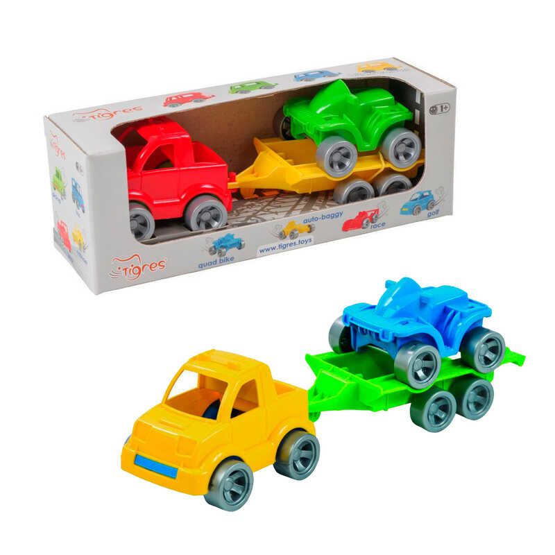 гр Набір авто “Kids cars Sport“ 39543 (20) “Tigres“, пікап + квадроцикл