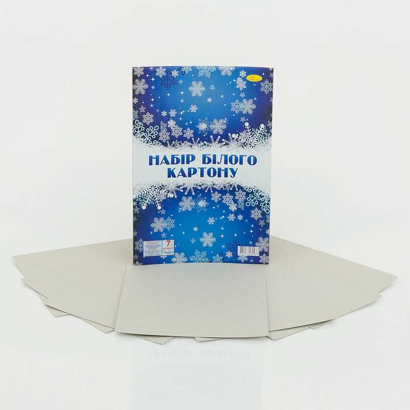 гр Набір білого картону А4 7 аркушів КБ-А4-7 / АП-1103 (30) “Апельсин“ гр Набір білого картону А4 7 аркушів КБ-А4-7 / АП-1103 (30) “Апельсин“