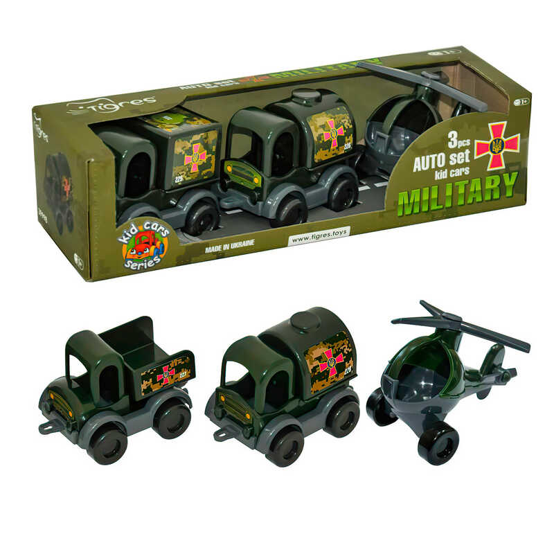 гр Набір військових машинок “Kids cars“ 39998 (20) “Tigres“, в коробці
