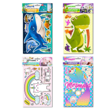 гр Набір декоративних наліпок, А3 “Дитячий“ (40) НДН-02 “Апельсин“ ВИДАЄТЬСЯ МІКС ВИДІВ