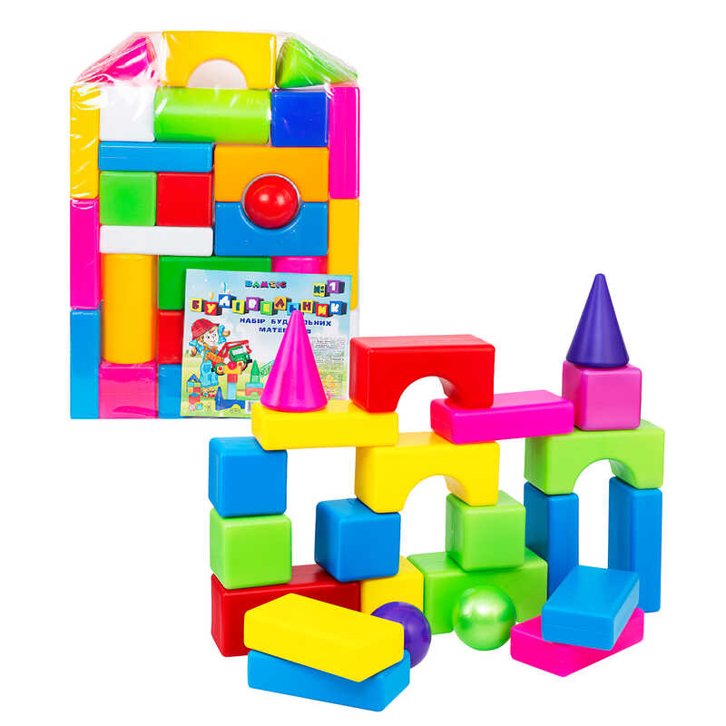 гр Будівельник №1 095/1 (3) “BAMSIC“ 27 деталей, в пакеті