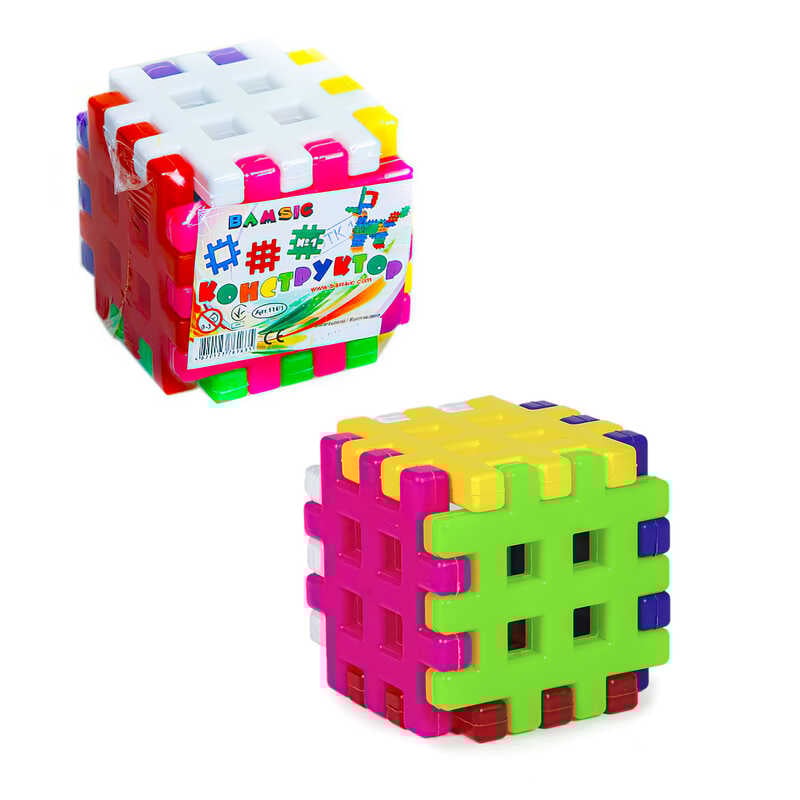 гр Конструктор-пазли 114/1 (12) “BAMSIC“ 6 деталей, в плівці