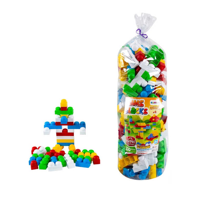 гр Конструктор “BAMSIBLOCK №4“ 115/5 (4) “BAMSIC“ 230 деталей, у пакеті