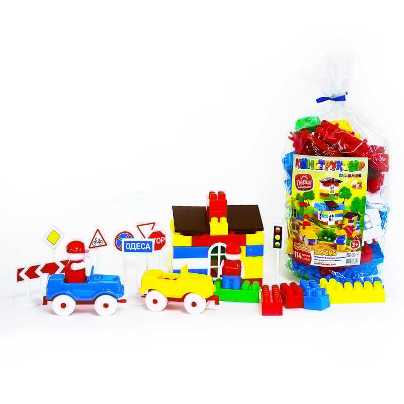 гр Конструктор №2 115/9 (12) “BAMSIC“ 114 деталей, у пакеті гр Конструктор №2 115/9 (12) “BAMSIC“ 114 деталей, у пакеті