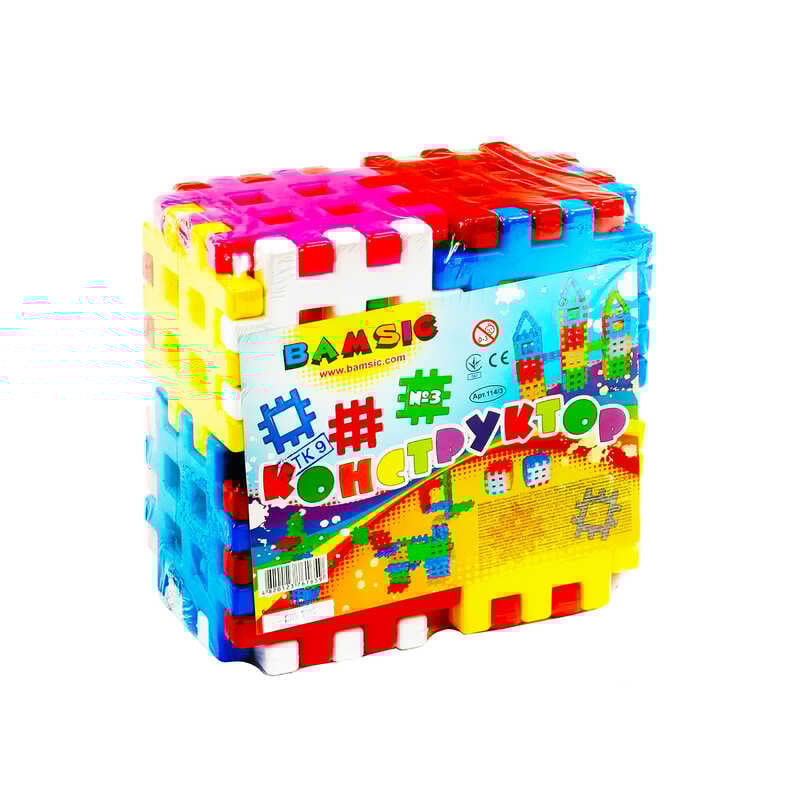 гр Конструктор-пазли 114/3 (9) 13 дет, “BAMSIC“