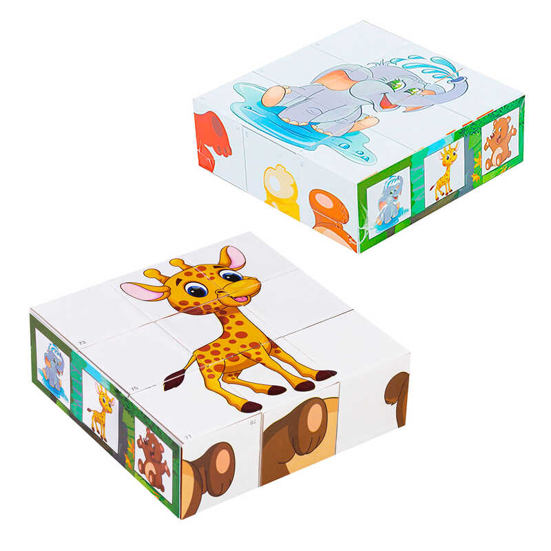 гр Кубики “Кумедні тварини“ 0415 (21) “BAMSIC“