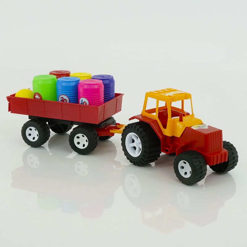 гр Трактор причіп з бочонками 007/5 (4) “BAMSIC“ гр Трактор причіп з бочонками 007/5 (4) “BAMSIC“