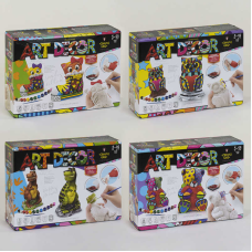 гр Набір для гіпсового лиття “ART DECOR“ ARTD-01-01U.02U.03U.04U УКР. (8) “Danko Toys“