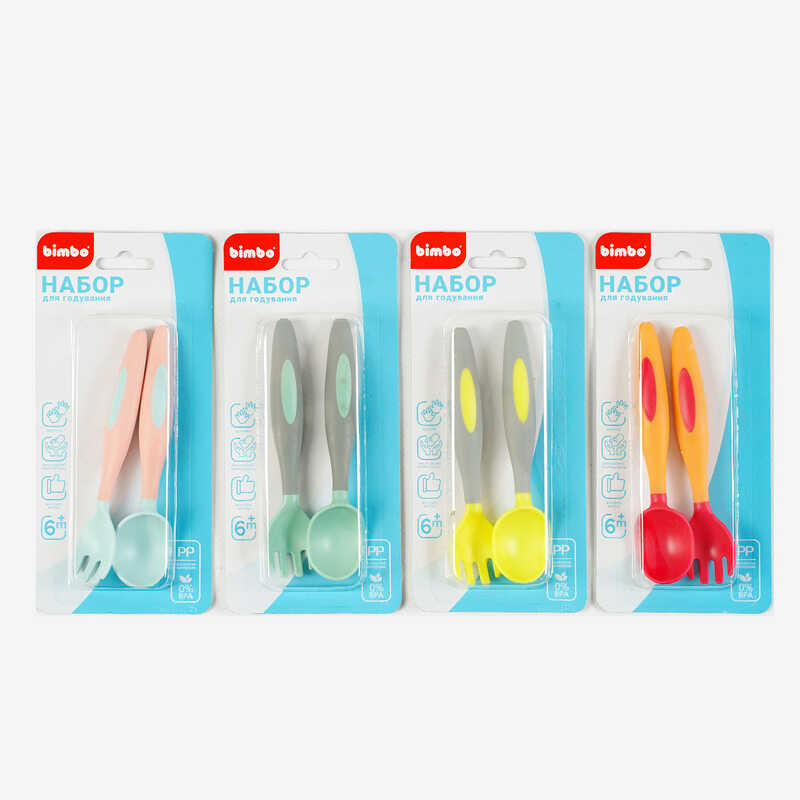 гр Набір для годування С 63879 (192) “Bimbo“, 4 види, на листі, ВИДАЄТЬСЯ ТІЛЬКИ МІКС ВИДІВ