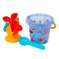 гр Набір для гри з піском 0105 (12) “Technok Toys“, відерце, млин, ложечка, в сітці