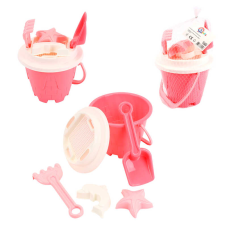 гр Набір для гри з піском 1553 (12) “Technok Toys“, відерце, сито, формочки для піску, у сітці