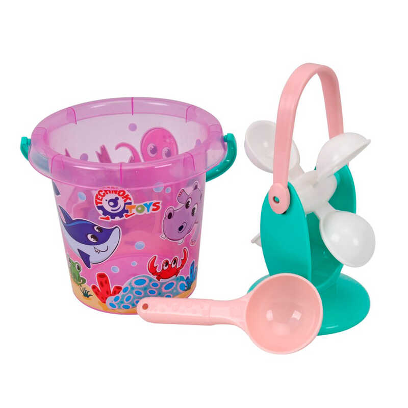 гр Набір для гри з піском 9970 (12) “Technok Toys“, відерце, млин, ложечка