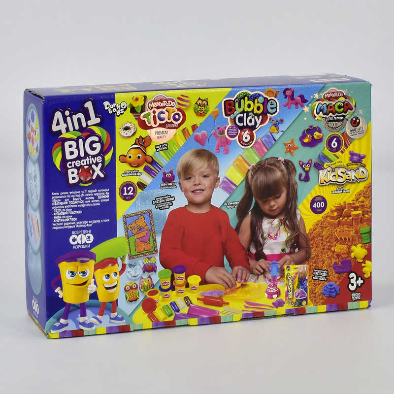 гр Набір для ліплення “4 в 1 Big creative box“ BCRB-01-01U УКР. (4) “Danko Toys“