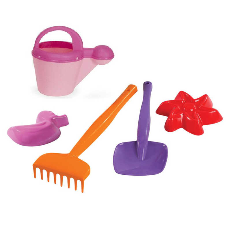 гр Набір для піску “Фантазія“ 39059 (25) “Tigres“, 5 елементів, лійка, грабельки, лопатка, 2 формочки, в сітці