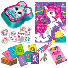гр Набір для творчості “Bunny surprise“  VT 8080-14 (3) рожевий “Vladi Toys“, пазли, 50 карток, наліпки, іграшка на пальчик, блокнот, в коробці