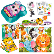 гр Набір для творчості “Bunny surprise“  VT 8080-15 (3) смарагдовий “Vladi Toys“, пазли, 50 карток, наліпки, іграшка на пальчик, блокнот, в коробці