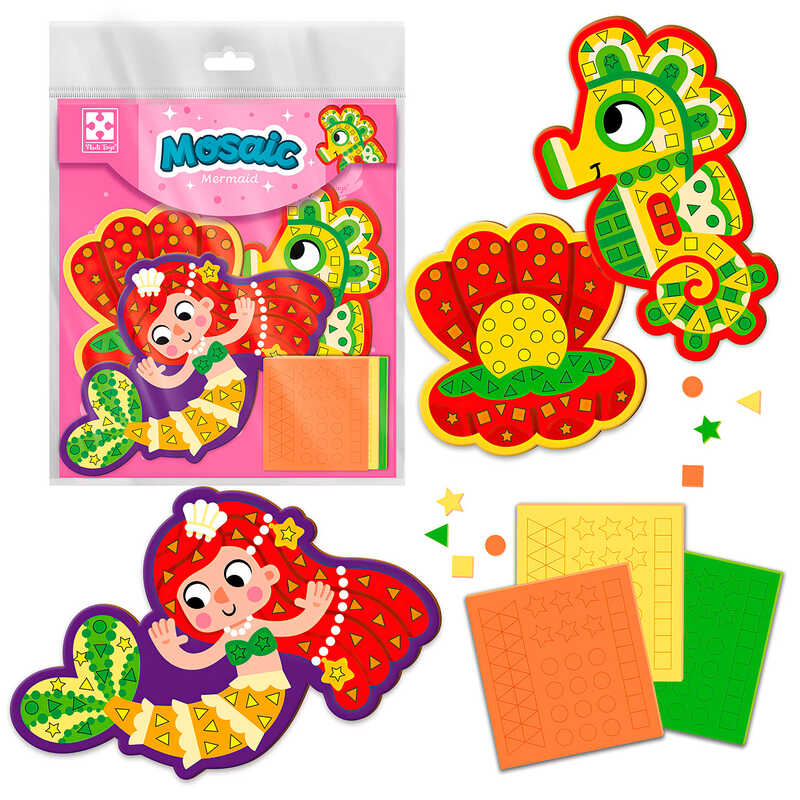 гр Набір для творчості “М`яка мозаїка. Русалонька“ VT4511-07 (укр) (24) “Vladi Toys“