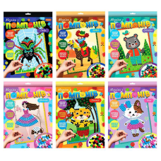 гр Набір для творчості “Мозаїка з помпонів“ НТ-35 (12) “Апельсин“, в коробці, ВИДАЄТЬСЯ МІКС ВИДІВ