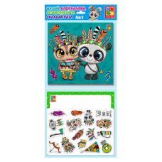 гр Набір для творчості 4 в 1 “Пухнасті індіанці“ (24) VT4210-12 “Vladi Toys“