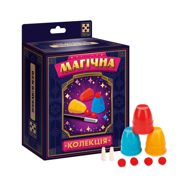 гр Набір для фокусу “Магічна колекція. Зникаючі м’ячі“ VT6012-09 (2) “Vladi Toys“, в коробці