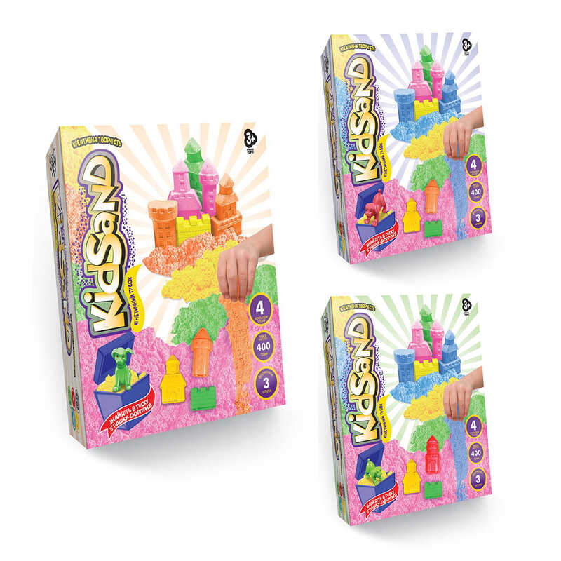гр Кінетичний пісок “KidSand“ 400г KS-04-01U,02U.03U (16) “Danko Toys“ гр Кінетичний пісок “KidSand“ 400г KS-04-01U,02U.03U (16) “Danko Toys“
