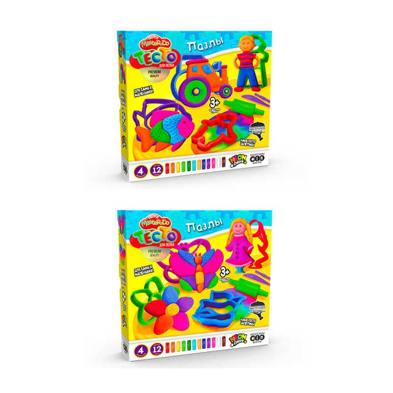 гр Набір для творчості “Тісто для ліпки Master Do““ TMD-11-01U,02U(6) “Danko Toys“