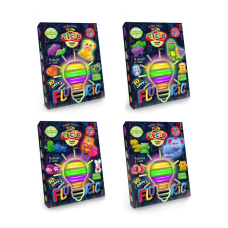 гр Тісто для ліплення “Fluoric“ TMD-FL10-01U,02U,03U,04U УКР. (16) “Danko Toys“, 10 кольорів