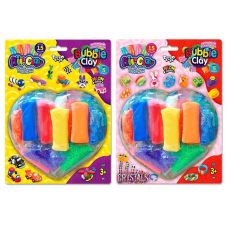 гр Набір кулькового та повітряного пластиліну “Air Clay + Bubble Clay“ блістер ARBB-03-01,02 (24) “Danko Toys“