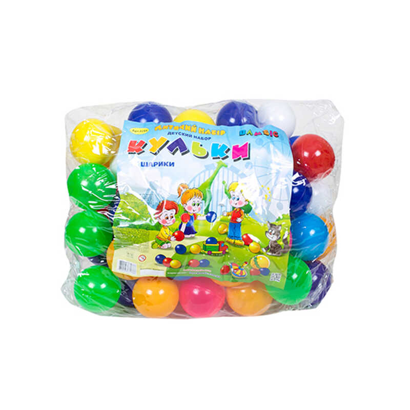 гр Набір кульок 0264 (3) “BAMSIC“ 65 шт, d-8 см, у пакеті