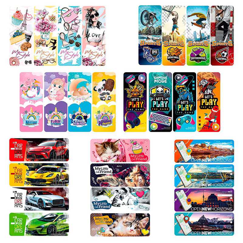 гр Набір ламінованих закладок для книг, 4шт. АП-0902 (56) “Апельсин“ ВИДАЄТЬСЯ МІКС ВИДІВ